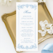  Dusty Blue  bruiloft Menu