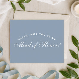 Dusty Blue Budget Maid of Honor Voorstel