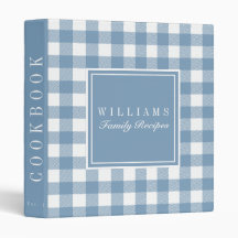 Dusty Blue Buffalo Pset Recipbook Cookbook