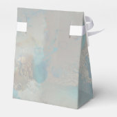 Dusty Blue Burgundy Blush Floral Bedankdoosjes (Achterkant)