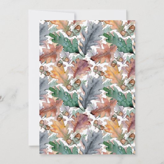 Dusty Blue Burgundy Herfst Mushroom Weddenschap Kaart (Achterkant)