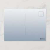 Dusty blue burgundy-uitnodiging voor bruiloft briefkaart (Achterkant)