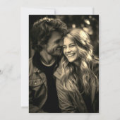 Dusty Blue Calendar Bewaar de datum met foto Kaart (Achterkant)