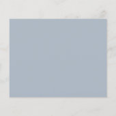 Dusty Blue Calligraphy Baby Brunch Invitation (Achterkant)