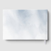 Dusty blue calligraphy rustic wedding guest book gastenboek (Achterkant)