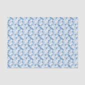 Dusty Blue Check Pattern Holiday Tissuepapier (Voorkant)