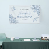 Dusty Blue Chinoiserie Baby shower grote banner (Beurs)