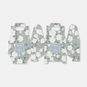 Dusty Blue Chinoiserie Birds Flowers Wedding Bedankdoosjes (Uitgevouwen)