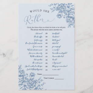 Dusty Blue Chinoiserie Bridal wil dat ze liever