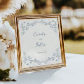 Dusty Blue  Chinoiserie Kaarten & Geschenken Poster