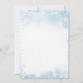 Dusty Blue Christmas Een vrolijk klein Baby shower Kaart (Achterkant)