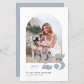 Dusty Blue Class of 2025 Arch Photo Afstuderen (Voorkant / Achterkant)