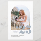 Dusty Blue Class of 2025 Arch Photo Afstuderen (Voorkant)