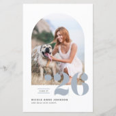 Dusty Blue Class of 2025 Arch Photo Afstuderen (Voorkant)