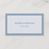 Dusty Blue | Classic and Luxe Wedding Flat Plaatskaartje (Achterkant)