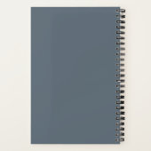 Dusty Blue Classic Monogram Notitieboek (Achterkant)