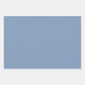 Dusty Blue Classic naadloos Damask-patroon Inpakpapier Vel (Voorkant 3)