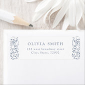 Dusty Blue   Classic retouradres Etiket (Insitu)