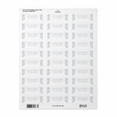Dusty Blue   Classic retouradres Etiket (Full Sheet)