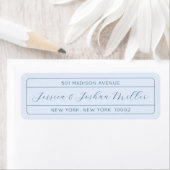 Dusty Blue Classic Return Address Label (Insitu)