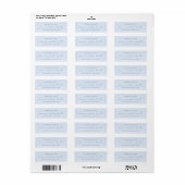 Dusty Blue Classic Return Address Label (Full Sheet)