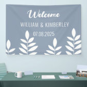 Dusty Blue Classic Simple Modern Wedding Spandoek (Beurs)