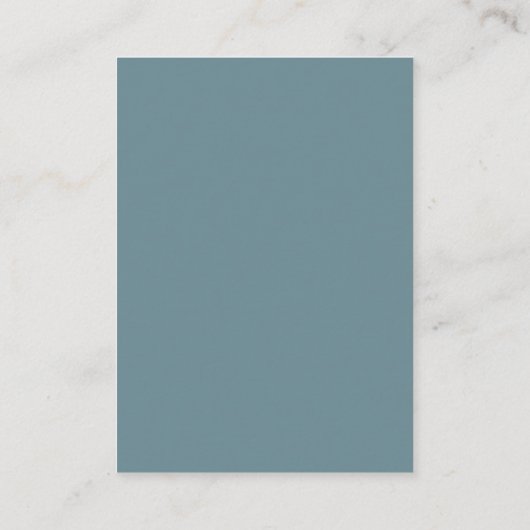 Dusty Blue Coastal RSVP Card with QR Code Informatiekaartje (Achterkant)