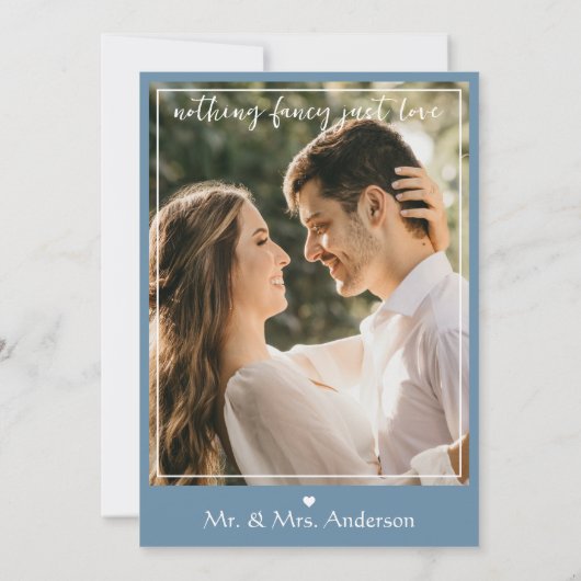 Dusty Blue & Coral Pink Waterverf Bloemenbruiloft Bedankkaart (Achterkant)