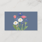 Dusty Blue Cornflower Meadow Books for Baby Informatiekaartje (Achterkant)