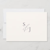 Dusty Blue Cream Floral Save The Date (Achterkant)