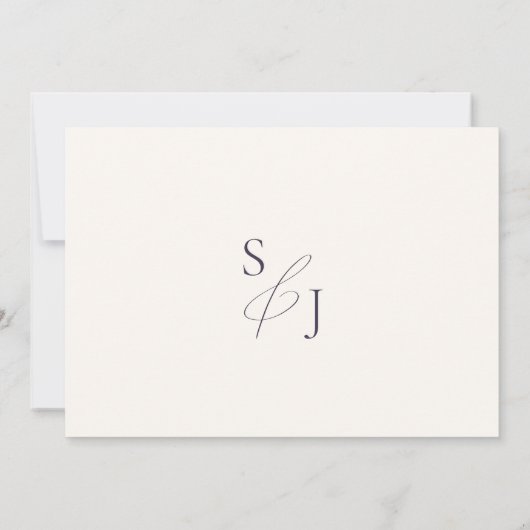 Dusty Blue Cream Floral Save The Date (Achterkant)