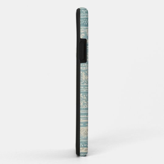  Dusty Blue & Cream Wallpaper Gepersonaliseerd Case-Mate iPhone Case (Achterkant/rechts)