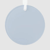 Dusty Blue Cross Boy Baptisme AcrylOrnament Ornament (achterkant)