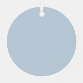 Dusty Blue Cross Boy Baptisme Ceramic Ornament (Achterkant)