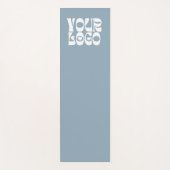 Dusty Blue Custom Logo Promotiebedrijf Yogamat (Voorkant)