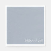 Dusty Blue Custom Luncheon Napkins Servet (Voorkant)