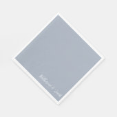 Dusty Blue Custom Luncheon Napkins Servet (Hoek)