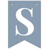 Dusty Blue Custom Photo Vrijgezellenfeest Vlaggetjes (Derde vlag)