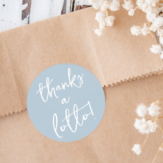 Dusty Blue Dank je wel Sticker