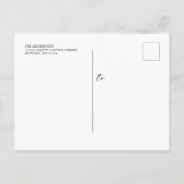 Dusty Blue Dark Navy Bloemen bruiloft uitnodiging (Achterkant)