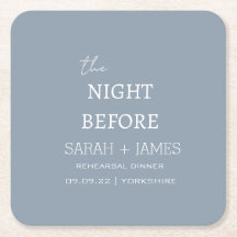 Dusty Blue de avond voor repetitie Dinner Party