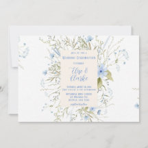 Dusty Blue Delicate Wildflower Wedding