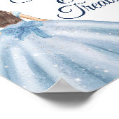 Dusty Blue des Quinceañera Sweet Tresign Poster (Hoek)