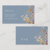 Dusty Blue Detail Informatiekaartje (Voorkant / Achterkant)