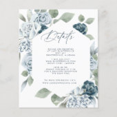 Dusty Blue Details Kaart (Voorkant)