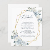 Dusty Blue Details Kaart (Voorkant / Achterkant)