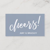 Dusty Blue Dit is op ons Drink ticket Informatiekaartje (Achterkant)