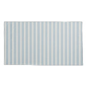 Dusty Blue Dove Grey Stripe Kussensloop (Achterkant)