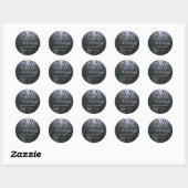 Dusty Blue Dragonflies Ronde Sticker (Vel)