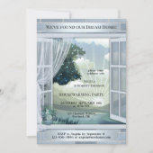 Dusty Blue Dream Home Huisverwarming Kaart (Voorkant)